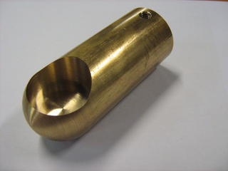 Brass component for toilet roll holder