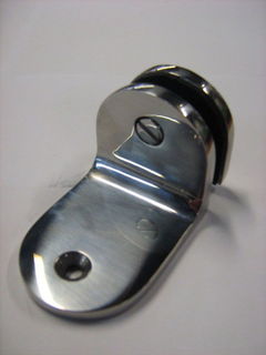Round style polished stainless bracket